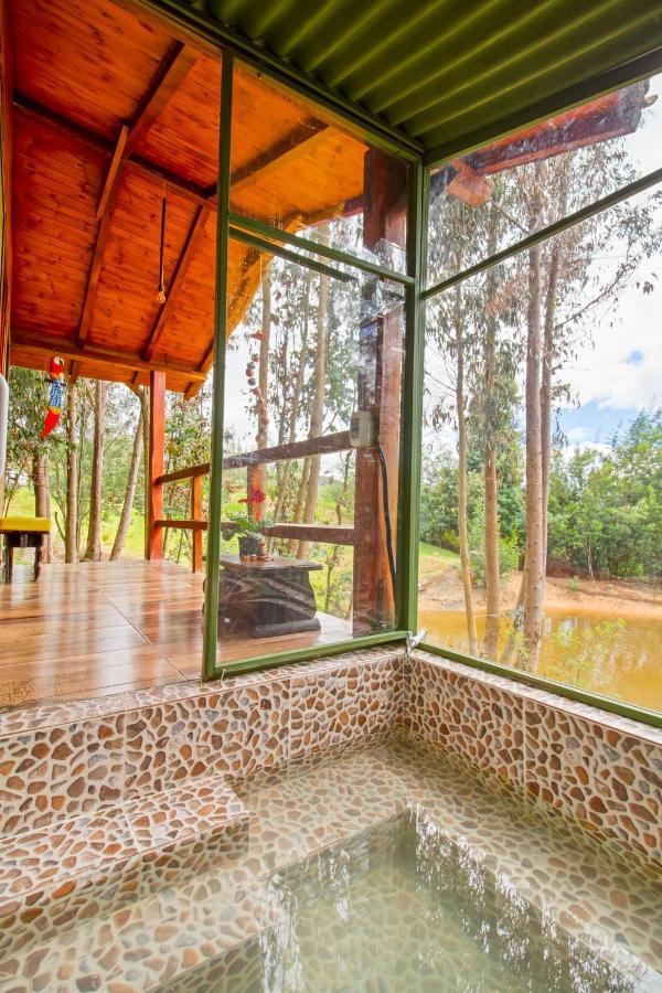 Cabana Tipo Glamping Savieza Life Experience Nemocon Buitenkant foto