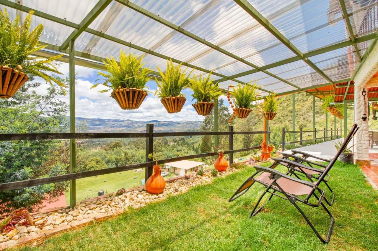 Cabana Tipo Glamping Savieza Life Experience Nemocon Buitenkant foto