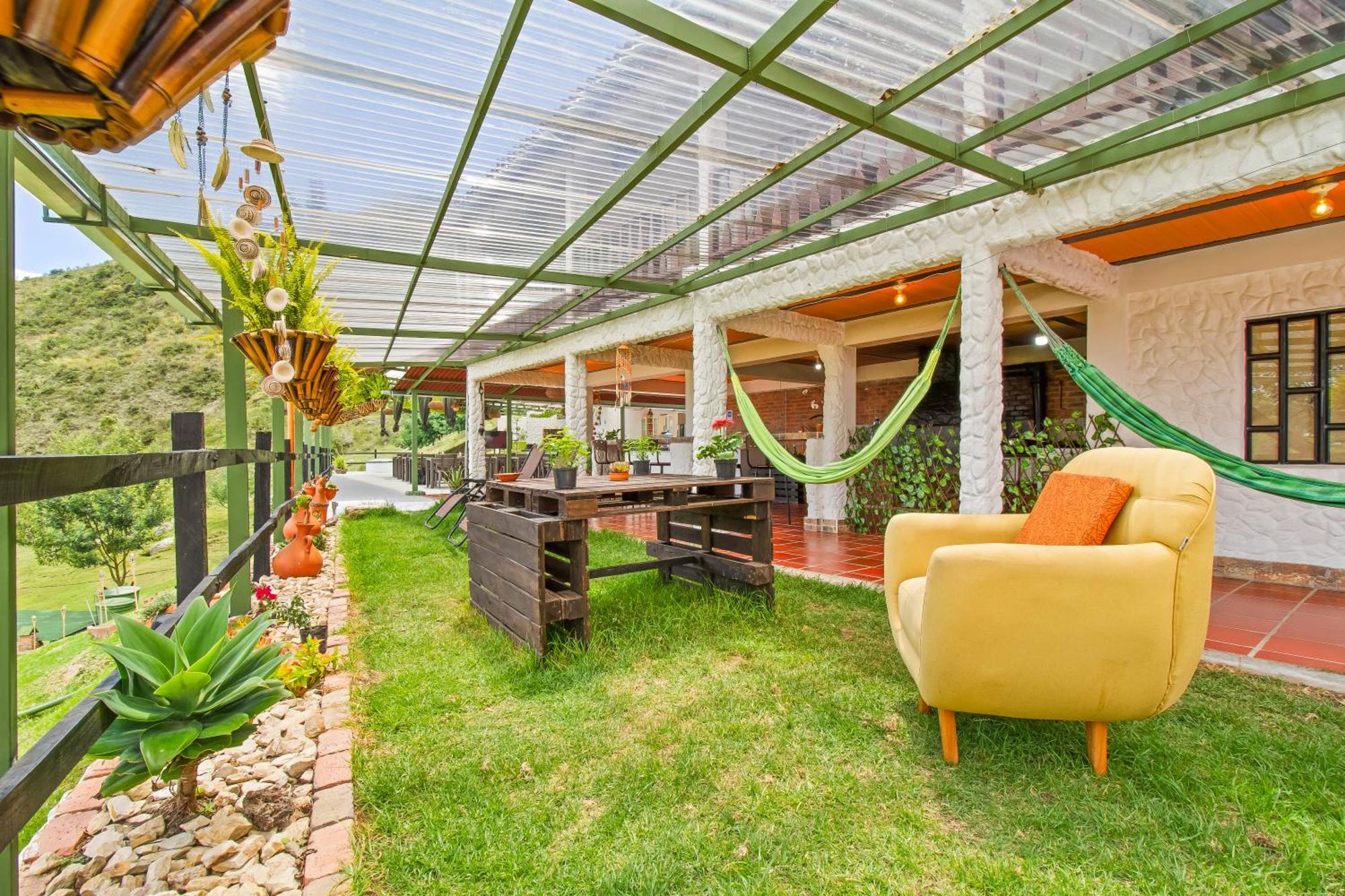 Cabana Tipo Glamping Savieza Life Experience Nemocon Buitenkant foto